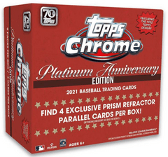2021 Topps Chrome Platinum Anniversary Edition Mega Box